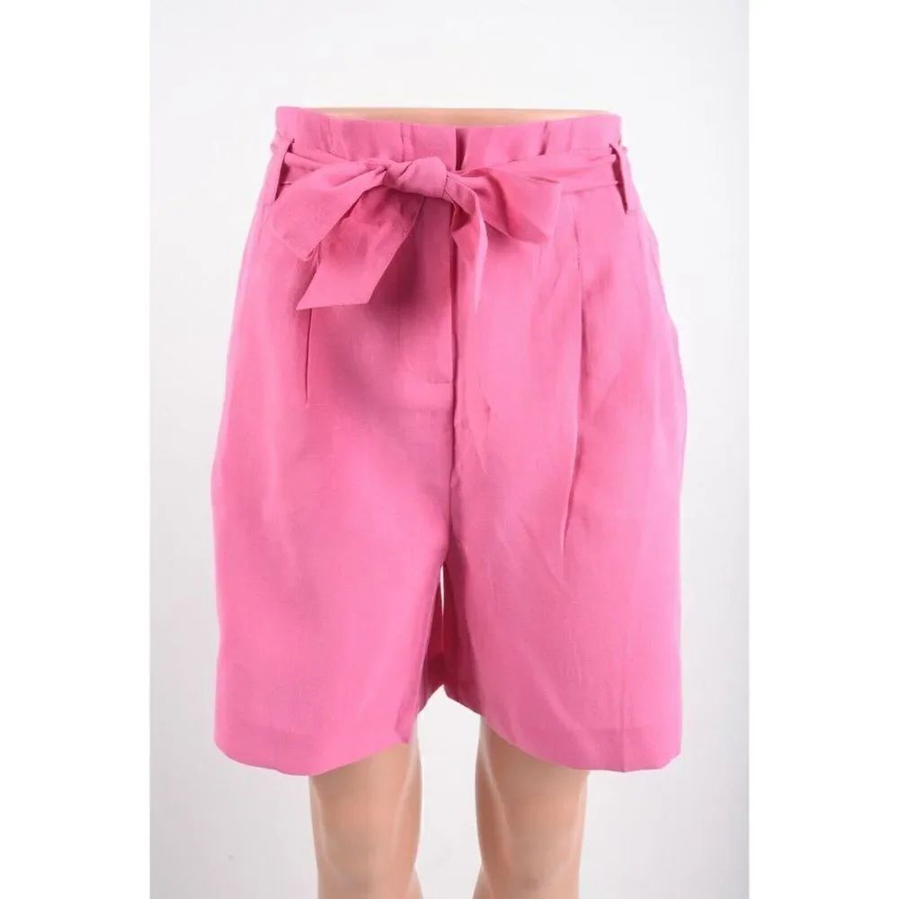Boden Womens Berwick Tie-Waist Shorts UK 10 US 6 Pink Lyocell NWT